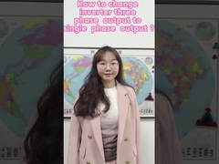 How to change 220V inverter three phase to single phase output ?