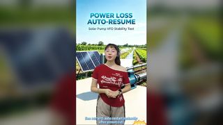 Power loss run automatically in Solar pump drive 